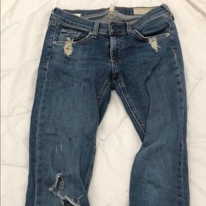 distressed rag and bone jeans!